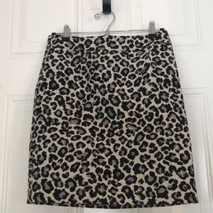 Halogen Leopard Skirt